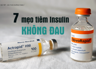 7 Mẹo tiêm insulin không đau